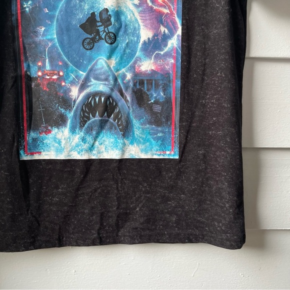 Jurassic Park, E.T., Back to the Future, Jaws Graphic T-Shirt Short Sleeve Tee - Picture 7 of 13